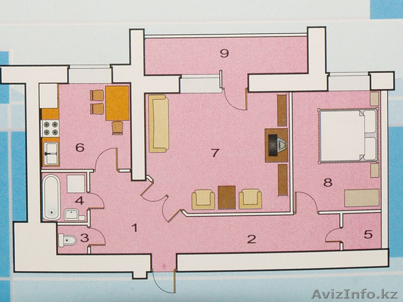 Продам 2-х 8\10 , 68 кв.м на КШТ - Изображение #1, Объявление #386899