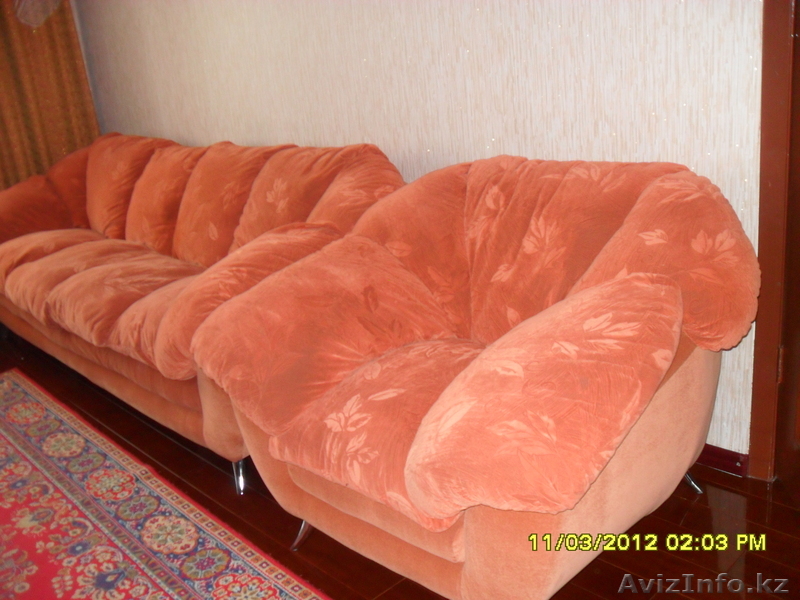 мягкий уголок. Диван и кресла - Изображение #1, Объявление #572773