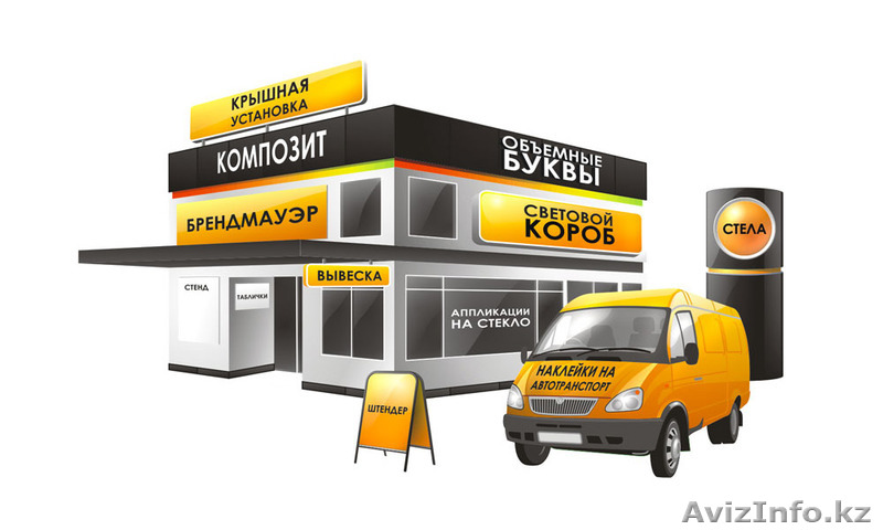 Наружная реклама стенды таблички вывески  световые короба баннера - Изображение #1, Объявление #1232558
