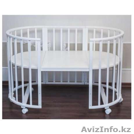 Кроватка - трансформер "Папа Карло", 6 в 1, овальная  - Изображение #1, Объявление #1585630