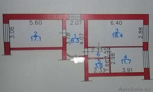 Продается 2-комнатная квартира, 63 м², Омская 2 - Изображение #9, Объявление #1612919