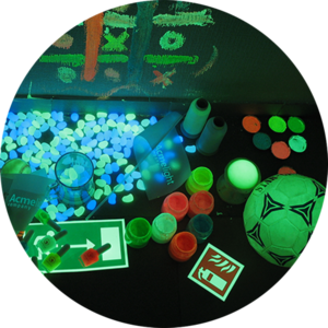 Светящаяся краска для рисования и Hand made Acmelight