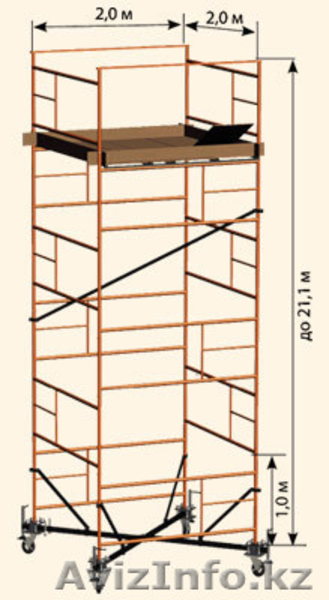 вышки тура, строительные леса , подьемные механизмы, люльки строительн - Изображение #1, Объявление #428737
