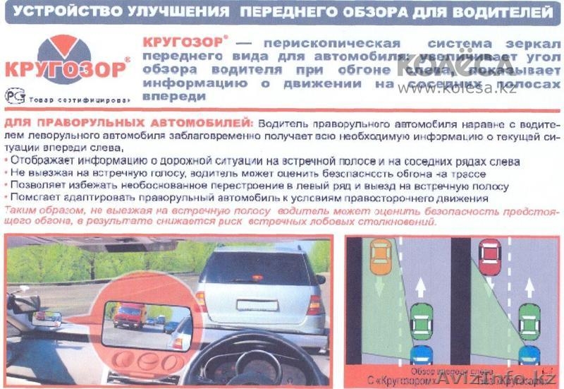 \\\"КРУГОЗОР\\\"перископическая система зеркал переднего вида для праворульных авто. - Изображение #2, Объявление #528139