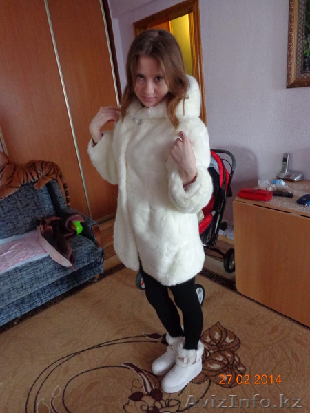 шубка, белая (мех искусственный, имитация) - Изображение #1, Объявление #1052762