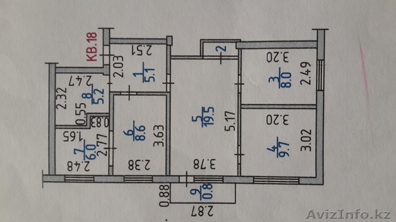 Продам 4-х комн. квартиру переделанную в 3-х - Изображение #4, Объявление #1158090