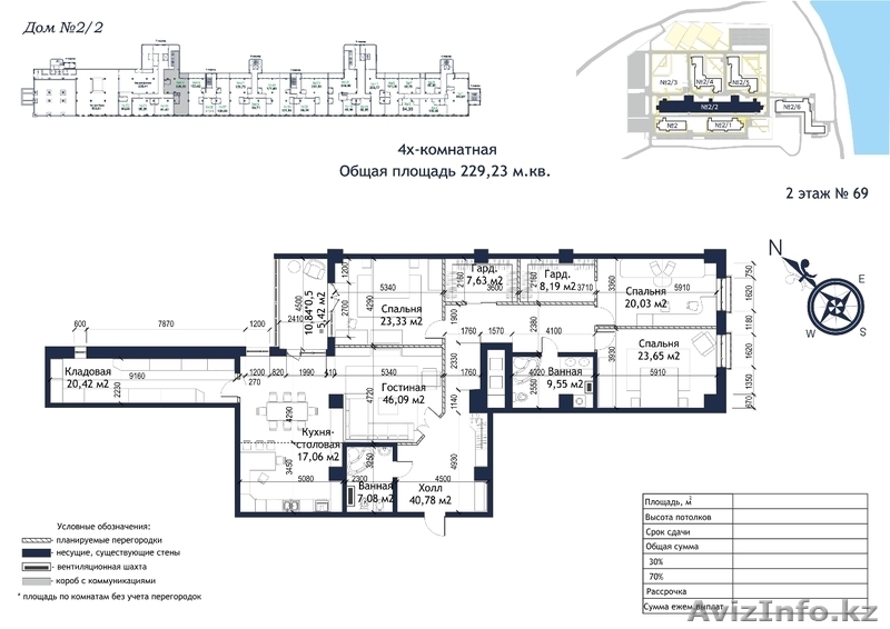 Продается 4х комн.квартира 230кв.м., ЖК Ривьера, Дружбы народов 2/2 - Изображение #4, Объявление #1609077