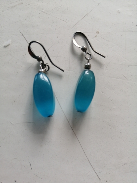 Продам красивые серёжки с камнем "Кошачий глаз" - Изображение #1, Объявление #1734304